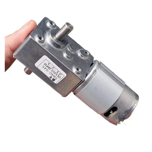 DSZUJTYROP 5840-545 Dual Shaft Worm Gear Electronic Starter DC 12V-24V 2.2RPM-4.4RPM Slow Speed High Torque Turbo Worm Gear Reduction Electronic Starter DIY Robot Motor von DSZUJTYROP