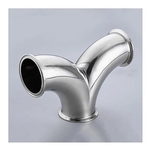 DSZUJTYROP 63mm Pipe OD x 2.5" Tri Clamp Y-Shaped Elbow 3 Way SUS 304 Stainless Fitting Homebrew Beer Wine Diary Product DSZUJTYROP 63mm Pipe OD x 2.5" Tri Clamp Y-Shaped Elbow 3 Way SUS 304 Stainless Fitting Homebrew Beer Wine Diary Product von DSZUJTYROP