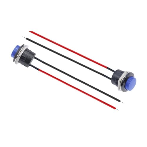 DSZUJTYROP 6PC Momentary Push Button Switch with Cable 16mm 6A/125VAC 3A/250VAC Round Switches R13-507 Blue DSZUJTYROP 6PC Momentary Push Button Switch with Cable 16mm 6A/125VAC 3A/250VAC Round Switches R13-507 Blue von DSZUJTYROP