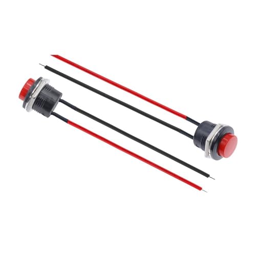 DSZUJTYROP 6PC Momentary Push Button Switch with Cable 16mm 6A/125VAC 3A/250VAC Round Switches R13-507 Red DSZUJTYROP 6PC Momentary Push Button Switch with Cable 16mm 6A/125VAC 3A/250VAC Round Switches R13-507 Red von DSZUJTYROP