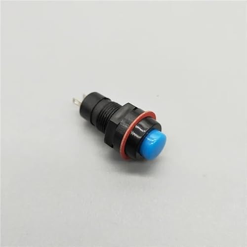 DSZUJTYROP 6Pcs 12mm DS-211 Self-Locking Blue Push Button Switch 1A 250V AC 2PIN DSZUJTYROP 6Pcs 12mm DS-211 Self-Locking Blue Push Button Switch 1A 250V AC 2PIN von DSZUJTYROP
