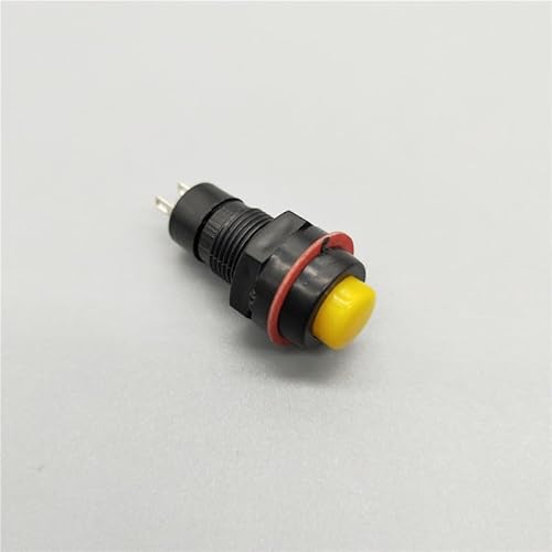 DSZUJTYROP 6Pcs 12mm DS-211 Self-Locking Yellow Push Button Switch 1A 250V AC 2PIN DSZUJTYROP 6Pcs 12mm DS-211 Self-Locking Yellow Push Button Switch 1A 250V AC 2PIN von DSZUJTYROP