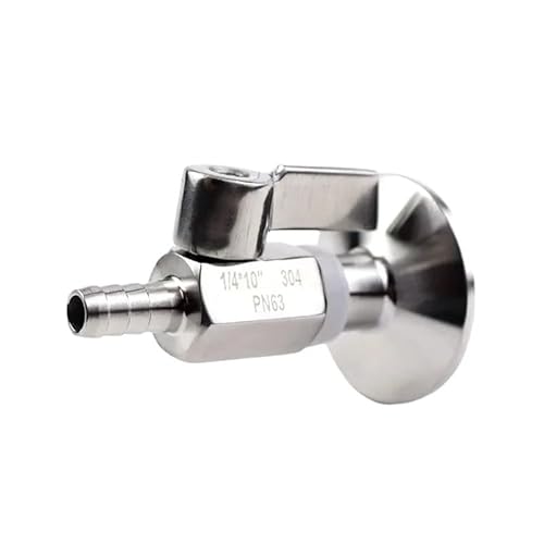 DSZUJTYROP Ball Valve Stainless Steel Handle 10mm Pipe to Tri Clamp 1.5" SS304 Ball Valve DSZUJTYROP Ball Valve Stainless Steel Handle 10mm Pipe to Tri Clamp 1.5" SS304 Ball Valve von DSZUJTYROP