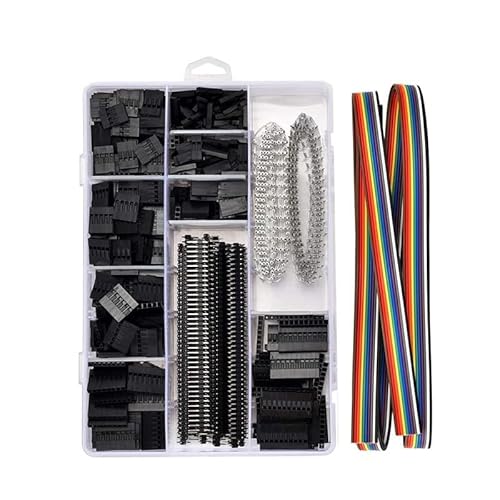 DSZUJTYROP Connectors Set Male/Female Pins Connector Kit, Cable Jumper Wire Pin Header Housing Assortment Kit etc. for SN-28B(1550PCS) von DSZUJTYROP