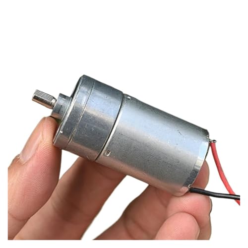 DSZUJTYROP DC 6V 300RPM Slow Speed High Torque Gear Electronic Starter 370 Full Metal Gearbox DC Electronic Starter Motor von DSZUJTYROP