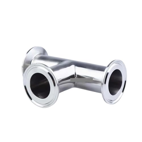DSZUJTYROP OD 32mm Stainless Steel SS304 3 Way Tee Ferrule 1.5” OD 50.5mm Fit 1.5" Tri Clamp von DSZUJTYROP