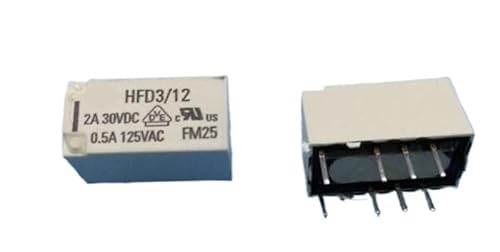 DSZUJTYROP Relay HFD3/12-S HFD3/12 HFD312S HFD3-12-S 12VDC DC12V 12V 2A 125VAC 8PIN DSZUJTYROP Relay HFD3/12-S HFD3/12 HFD312S HFD3-12-S 12VDC DC12V 12V 2A 125VAC 8PIN von DSZUJTYROP