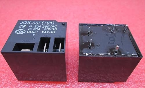 DSZUJTYROP Relay JQX-30F (T91)-24VDC JQX-30F (T91) 24VDC JQX-30F-24VDC JQX-30F 24VDC DC24V 24V 30A DIP5 von DSZUJTYROP