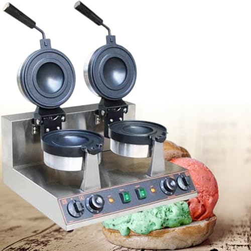 DSeenLeap Kommerzieller elektrischer Burger-Waffel-Maker, Antihaft-Panini-Presse, Sandwichmaker, mit stabilem Edelstahlgehäuse, Press-Burger-Maschine aus Edelstahl (B) von DSeenLeap