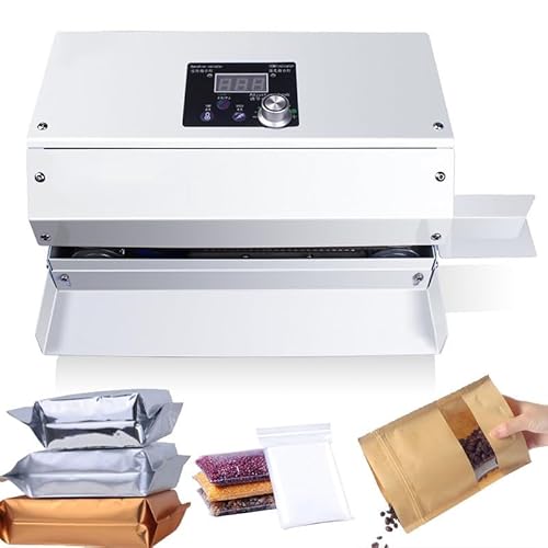 Kontinuierliches Bandsiegelgerät, automatisches Heißsiegelgerät mit Temperatur- und Geschwindigkeitseinstellung, automatische Lebensmittelverpackungssiegelmaschine für selbstgemachte und gewerbliche von DSeenLeap