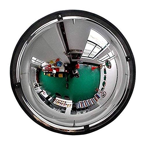 Konvex-Sicherheitsspiegel Verkehrsspiegel Außenverkehrs-Weitwinkelobjektiv, konvexer Spiegel, Panoramabild Konvexer Straßenspiegel, 360 Grad Betrachtungswinkel, Acryl Sicherheitsspiegel (40cm (16inch) von DSeenLeap