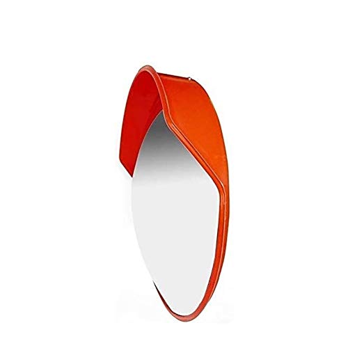 Konvex mit Weitwinkel-Sicherheitsspiegel, schützender PC im Freien orange Verkehr Runde Acryl konvexer Spiegel, Ecke Supermarkt unzerstörbar Supermarkt (45cm) von DSeenLeap