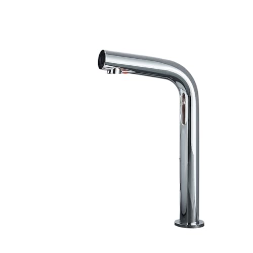 Küchenarmaturen, 1 x intelligenter Sensor-Waschtischhahn, berührungsloser automatischer Sensor-Wasserhahn, Heiß- und Kaltmischbatterie, an Deck montierter Badezimmer-Waschtischhahn (Chrom A hoch) von DSeenLeap