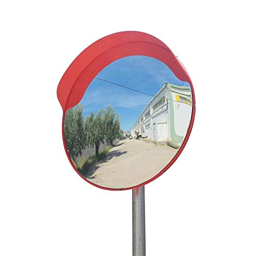 Sicherheitsspiegel am Eingang des Dorfes, langlebig, einfach zu installierender Verkehrsspiegel, geeignet für das Überqueren von außen mit konvexem Spiegel (120 cm) von DSeenLeap