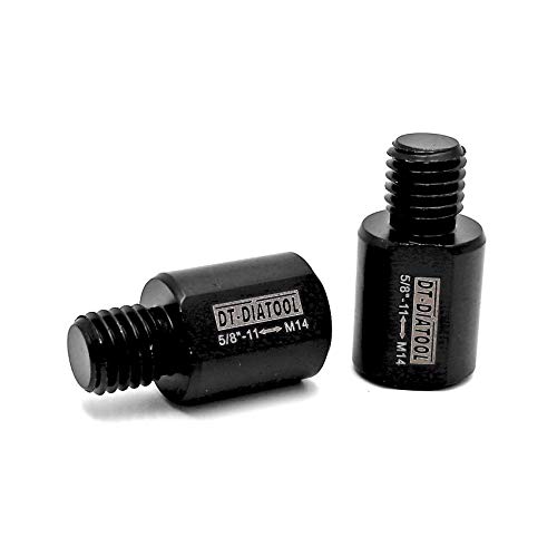 DT-DIATOOL 2 Adapter mit 5/8-Zoll-11-Außengewinde auf M14-Innengewinde für Winkelschleifer von DT-DIATOOL