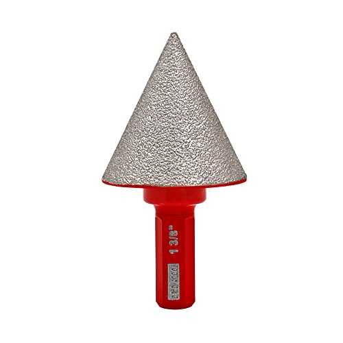 DT-DIATOOL Diamant-Abschräg-Fasen-Bits – Diamant-Kegelsenker-Bohrer 35 mm mit Sechskantschaft zur Vergrößerung des Trimmens, Formen vorhandener Löcher von Granit, Marmor, Porzellanfliesen, Größe DT-DIATOOL Diamant-Abschräg-Fasen-Bits – Diamant-Kegelsenker-Bohrer 35 mm mit Sechskantschaft zur Vergrößerung des Trimmens, Formen vorhandener Löcher von Granit, Marmor, Porzellanfliesen, Größe von DT-DIATOOL