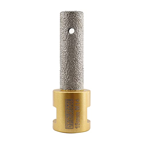 DT-DIATOOL Diamant-Fingerbohrer beschichteter Fräsbohrer für Fliesenschleifer Vergrößerung Polierlöcher auf Porzellan Keramik Granit Marmor Arbeitsplatte Durchmesser 15 mm, M14 Gewinde von DT-DIATOOL
