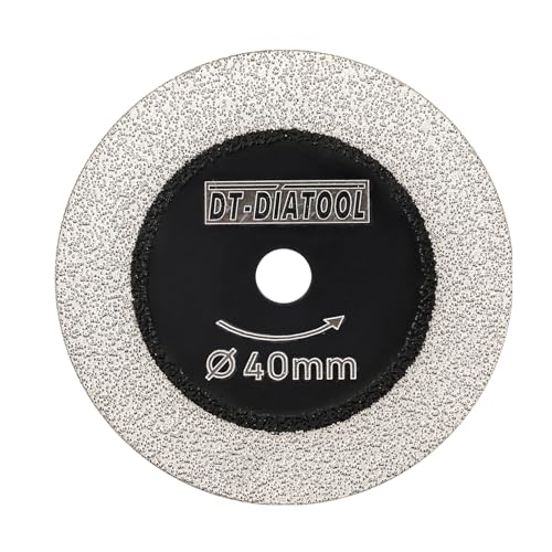 DT-DIATOOL Diamant-Glas-Trennscheiben - 1 Stück 40mm Diamant Schneidscheiben mit 6mm Bohrung für Glas Jade Kristall Weinflasche Keramik Fliese Marmor DT-DIATOOL Diamant-Glas-Trennscheiben - 1 Stück 40mm Diamant Schneidscheiben mit 6mm Bohrung für Glas Jade Kristall Weinflasche Keramik Fliese Marmor von DT-DIATOOL