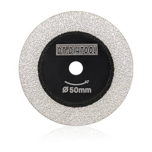 DT-DIATOOL Diamant-Glas-Trennscheiben - 1 Stück 50mm Diamant Schneidscheiben mit 6mm Bohrung für Glas Jade Kristall Weinflasche Keramik Fliese Marmor DT-DIATOOL Diamant-Glas-Trennscheiben - 1 Stück 50mm Diamant Schneidscheiben mit 6mm Bohrung für Glas Jade Kristall Weinflasche Keramik Fliese Marmor von DT-DIATOOL