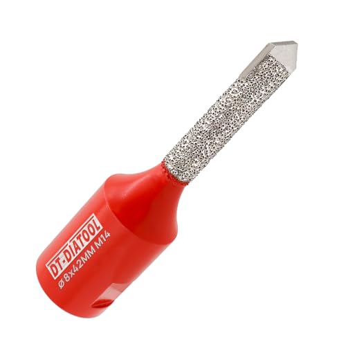 DT-DIATOOL Diamant-Mörtelfugenmeißel– 8mm x 42mm Zierschliffmeißel mit Hartmetallkopf M14 Gewinde für Mauerwerk, Mörtelentfernung, Mauerwerk, Stein von DT-DIATOOL
