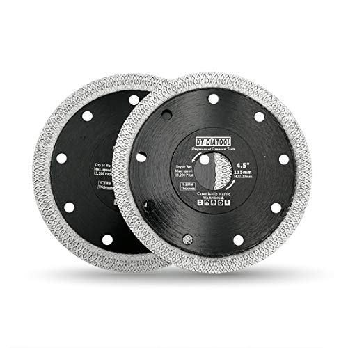 DT-DIATOOL Diamant Trennscheibe 2 Stücke 115 mm Sägeblatt mit X Mesh Turbo für Porzellan Fliesen Marmor Keramik Granit DT-DIATOOL Diamant Trennscheibe 2 Stücke 115 mm Sägeblatt mit X Mesh Turbo für Porzellan Fliesen Marmor Keramik Granit von DT-DIATOOL