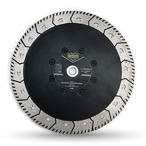 DT-DIATOOL Diamant Trennscheibe 230 mm x M14 Doppelseitiges Sägeblatt zum Schneiden Schleifen Beton Granit Marmor Stein DT-DIATOOL Diamant Trennscheibe 230 mm x M14 Doppelseitiges Sägeblatt zum Schneiden Schleifen Beton Granit Marmor Stein von DT-DIATOOL