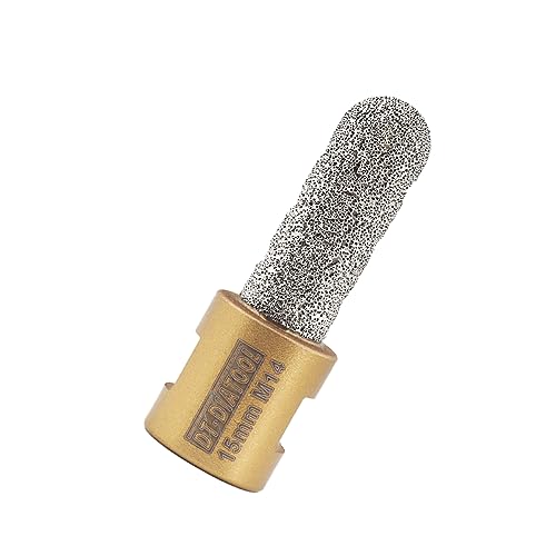 DT-DIATOOL Diamantfräser 15 mm Vergrößern Sie vorhandene Löcher aus Porzellanfliese Marmor Arbeitsplatte diamantbeschichteter Fingerbohrer von DT-DIATOOL