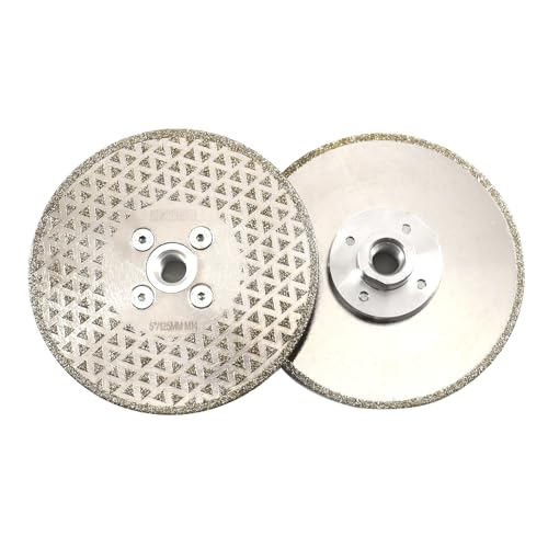 DT-DIATOOL Diamantscheibe 2 Stücke 125 mm x M14 Galvanisch Trennscheibe und Schleifscheibe für Harte Fliesen Keramik Feinsteinzeug Granit Marmor DT-DIATOOL Diamantscheibe 2 Stücke 125 mm x M14 Galvanisch Trennscheibe und Schleifscheibe für Harte Fliesen Keramik Feinsteinzeug Granit Marmor von DT-DIATOOL