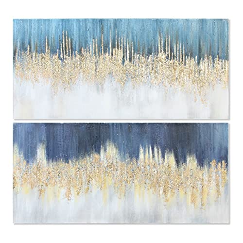 DT CU-179201 Bild auf Leinwand und Kiefer und Wanddekoration, mehrfarbig, 150 x 4 x 70 cm von DT