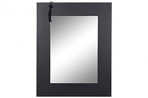 Spiegel aus MDF und Spiegelglas, schwarz, 70 x 2 x 90 cm (Referenz: MB-173731) von DT