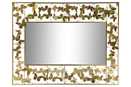 Spiegel aus Metall und Spiegel, goldfarben, 110 x 2 x 85 cm (Referenz: MB-177715) von DT