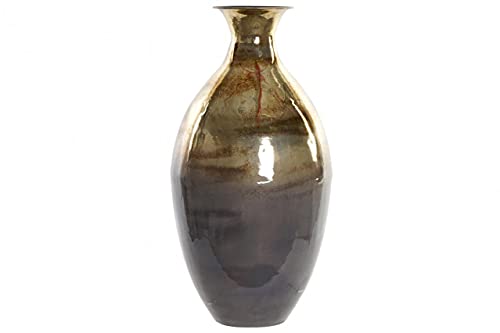 Vase aus Aluminium, Dekoration, grau, 24 x 24 x 48 cm (Referenz: JR-170414) von DT