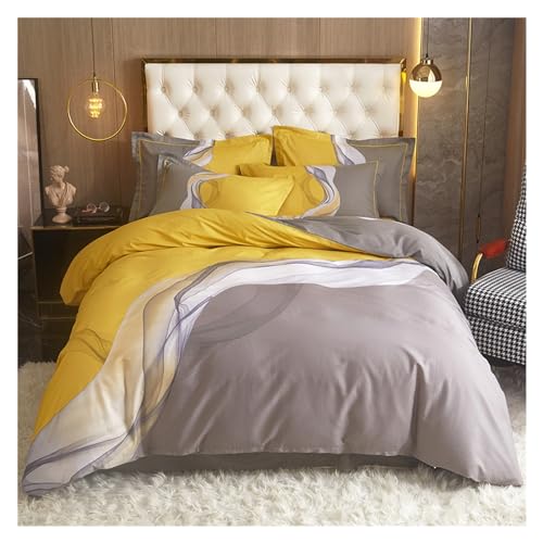 4-teiliges Bettwäscheset 4-teiliges Bettwäscheset aus Baumwolle, minimalistischer Bettwäschebezug aus 100 % Baumwolle, mit unsichtbarem Reißverschluss und Eckbändern, for alle Jahreszeiten Bettdeckens 4-teiliges Bettwäscheset 4-teiliges Bettwäscheset aus Baumwolle, minimalistischer Bettwäschebezug aus 100 % Baumwolle, mit unsichtbarem Reißverschluss und Eckbändern, for alle Jahreszeiten Bettdeckens von DTACBNEUZ