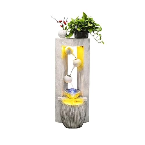 Außenbrunnen Kreative und minimalistische fließende Bonsai-Ornamente for das Wohnzimmer zu Hause, die Reichtum anziehen, Wasserspiele, Brunnendekorationen(Weiß) von DTACBNEUZ