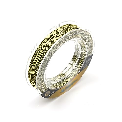 DTACBNEUZ Angelzubehör 100M 4 Strang PE geflochtene Angelschnur for Karpfenangeln 10-80LB Multifilament Angelschnur Angelgerät für Angeln(3.5) von DTACBNEUZ