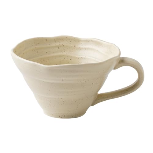 DTACBNEUZ Kaffeetasse Großes Kaliber Matte Keramik Kaffeetasse Große Kapazität Frühstück Tasse Becher Trinkbecher von DTACBNEUZ