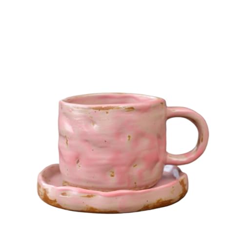 DTACBNEUZ Kaffeetasse Keramiktasse mit Teller for Büro/Zuhause for Kaffee/Tee von DTACBNEUZ
