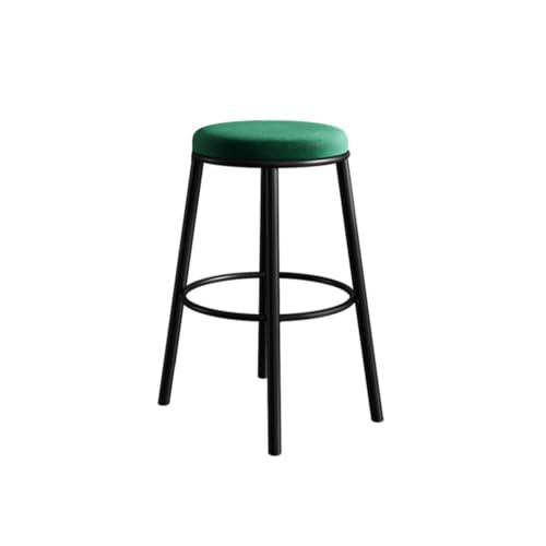 DTACBNEUZ Pub Barhocker Grüner Barhocker, Insel-Eisenstuhl, einfacher Haushalt ohne Rückenlehne, Hochstuhl(3XL) von DTACBNEUZ