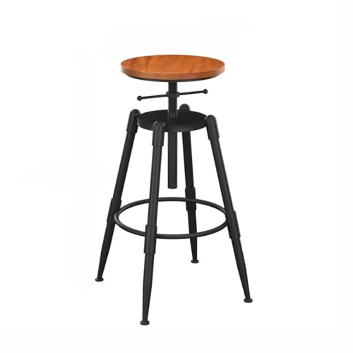 DTACBNEUZ Pub Barhocker Holz Barhocker Swivel Bar Restaurant Lift Hochstuhl Eisen Stuhl Beine DTACBNEUZ Pub Barhocker Holz Barhocker Swivel Bar Restaurant Lift Hochstuhl Eisen Stuhl Beine von DTACBNEUZ