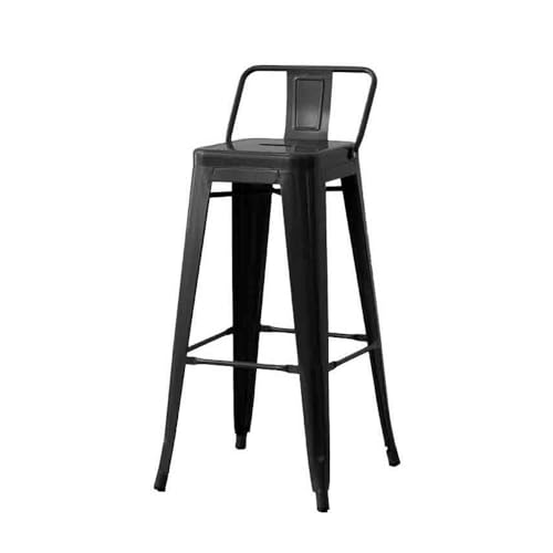 DTACBNEUZ Pub Barhocker Industrieller Stil Hochstuhl Benzinfass Eisen Dekorative Bar Barhocker im Retro-Stil Restauranthocker(Schwarz) von DTACBNEUZ