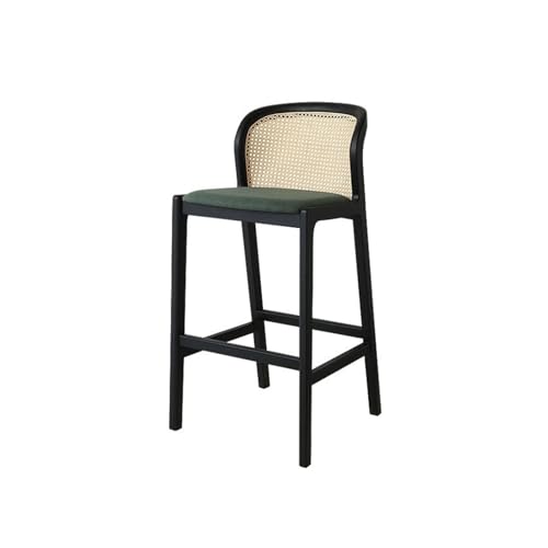 DTACBNEUZ Pub Barhocker Massiver Holz Rattan Barhocker Schwarz Kommerzieller Bar Hochstuhl DTACBNEUZ Pub Barhocker Massiver Holz Rattan Barhocker Schwarz Kommerzieller Bar Hochstuhl von DTACBNEUZ