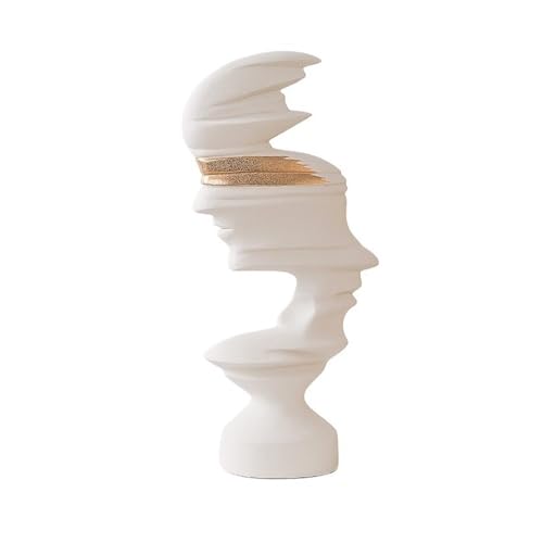 DTACBNEUZ Schreibtischdekor Schwarz-Weiß-Matte abstrakte Figur Ornamente Moderne einfache Veranda TV-Schrank Harz Skulptur Dekoration von DTACBNEUZ