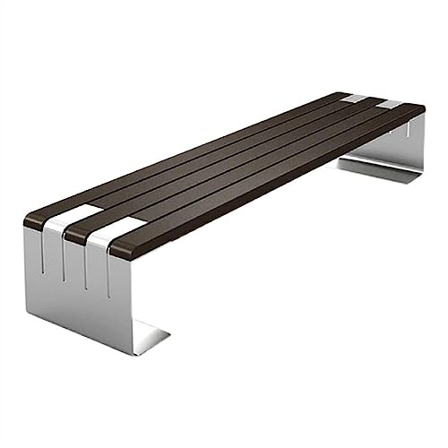 DTACBNEUZ Terrassenbank Outdoor-Parkbänke und Outdoor-Freizeitbänke ohne Rückenlehne eignen Sich for Hinterhöfe, Gärten und Rasenflächen Gartenmöbel für den Außenbereich(Klein) von DTACBNEUZ