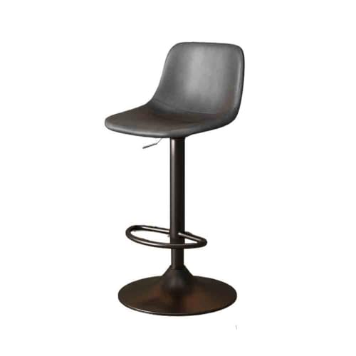 Pub Barhocker Lift Chair Light Luxus Hochhocker Drehbarer Barhocker Home Island Back(Grigio) von DTACBNEUZ
