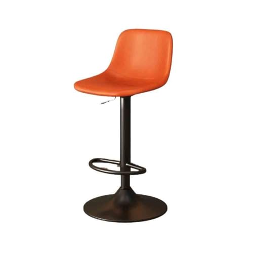 Pub Barhocker Lift Chair Light Luxus Hochhocker Drehbarer Barhocker Home Island Back(Orange) von DTACBNEUZ