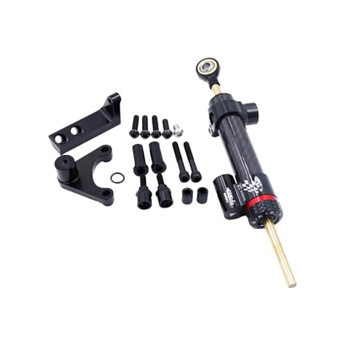 DTASMBD Einstellbar Motorrad-Lenkungsdämpfer-Stabilisator Für Ducati Hypermotard 950 SP RVE, Lenksteuerung, Stabilisator-Montagehalterungssatz(X-3) von DTASMBD