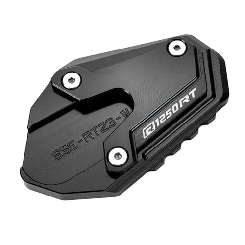 DTASMBD Motorrad-Fußständer-Verlängerungsplatte Für B&MW R1250RT R 1250RT R1250 RT R 1250 RT 2018-2024 Seitenständer-Verlängerungspolster Seitenständerunterlag(Schwarz,X1) von DTASMBD