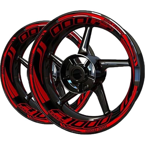 DTASMBD Motorrad Radnaben Aufkleber Motorrad-Felgenaufkleber Für Suzuki GSX-R 1000 GSX-R1000 GSXR 1000 GSXR1000 Reflektierende Felgenaufkleber Streifenband Reflektierende(Farbe 12) von DTASMBD