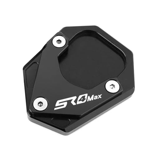 DTASMBD Motorrad-Seitenständer-Verlängerungs-Stützpolster Für VOGE SR4MAX 350 SR4 MAX SR 4 MAX Sr4 Max Ständer-Verlängerungsplatte Seitenständerunterlag(Schwarz) von DTASMBD