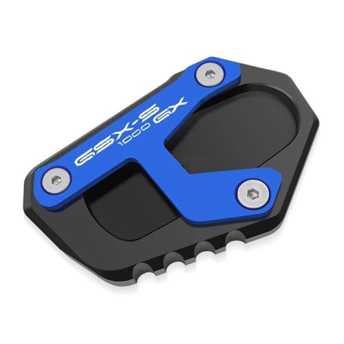 DTASMBD Motorrad-Ständerfußpolster, Vergrößertes Polster, Seitenständerverlängerung Für Suzuki GSXS 1000GX GSX-S 1000GX Gsxs 1000 Gx 2024 Motorrad Kickstand Pad(Blau) von DTASMBD